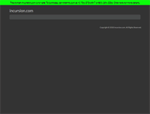 Tablet Screenshot of incursion.com